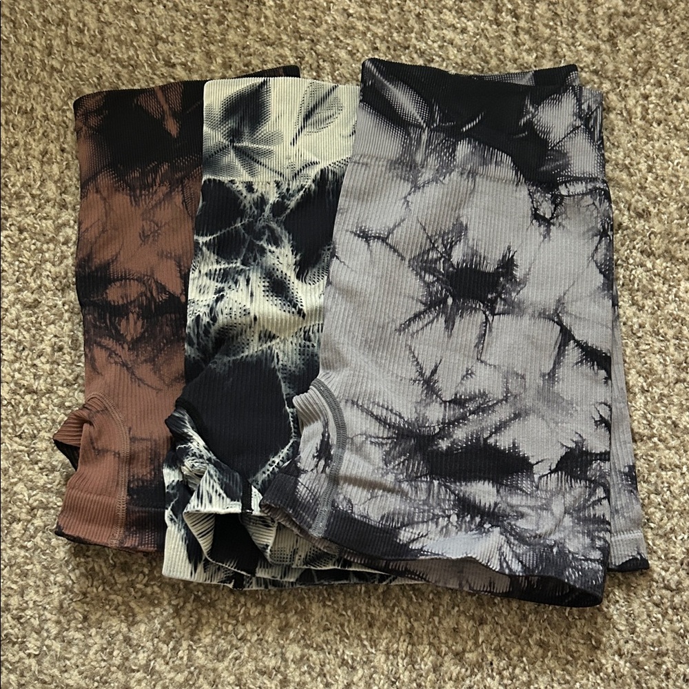 Amazon Women's Tie-Dye Bike Shorts